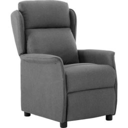 Fauteuil inclinable Gris clair Tissu Vidaxl Gris clair