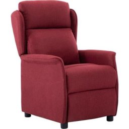 Vidaxl - Fauteuil inclinable Rouge bordeaux Tissu Rouge bordeaux