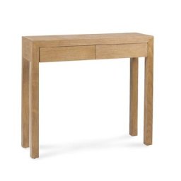 Console en bois massif avec 2 tiroirs Wabi Home 110x30x81