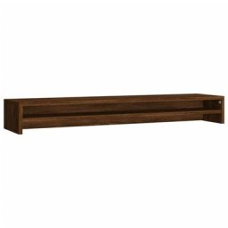 Support de moniteur Chêne marron 100x24x13 cm Bois d'ingénierie vidaXL - Chêne marron