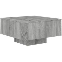 Table basse Sonoma gris 60x60x31,5 cm Bois d'ingénierie Vidaxl Sonoma gris