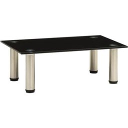 Meuble tv Noir 40x35x17 cm Verre trempé Vidaxl Noir