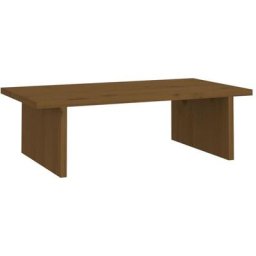 Support de moniteur Marron miel 50x27x15 cm Bois de pin solide Vidaxl marron miel