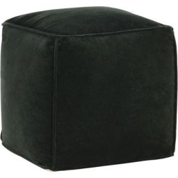 Pouf Velours de coton 40 x 40 x 40 cm Vert forêt Vidaxl Forest green