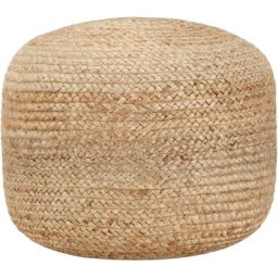 Pouf fait à la main 45 x 30 cm Jute Vidaxl Brown