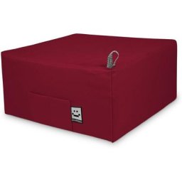 Pouf Lit 1 place Similicuir Indoor Grenat Happers Unique Grenat - Grenat