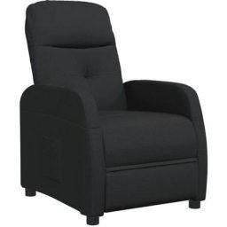 Fauteuil inclinable Noir Tissu Vidaxl Noir