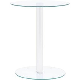 Table salon Moderne - Table basse Transparent 40 cm Verre trempé FR71742