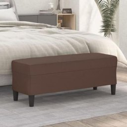 Banc | Banc de jardin Banc de table de séjour Marron 100x35x41 cm Similicuir 17706