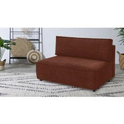 Canapé modulable Bobochic Chauffeuse 2 places sans accoudoir pour canapé modulable nihad tissu