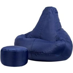 Pouf Fauteuil Recliner et Repose-Pieds, Pouf Spécial Gamer - 90cm x 73cm, Textile Tissé, Résistant