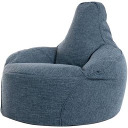 Pouf Inclinable Oslo, Pouf de Salon Géant - Grand - Textile Tissé, Bleu Marine - Bleu Marine - Icon