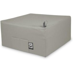 Pouf Lit 1 place Similicuir Indoor Gris Clair Happers Unique Gris Clair - Gris Clair