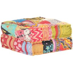 Pouf 60x70x36 cm Patchwork Tissu vidaXL - Patchwork