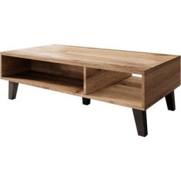 Table basse NORD chêne wotan + anthracite