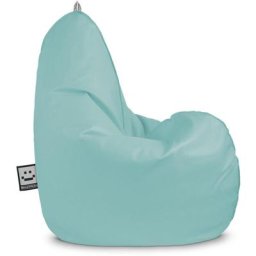 Pouf Poire Relax Similicuir Outdoor Bleu Ciel Happers xl - Bleu Ciel
