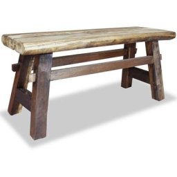 Banc Bois de récupération massif 100 x 28 x 43 cm Vidaxl Brun
