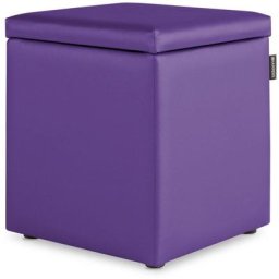 Pouf Cube Rangement Similicuir Lilas 1 unité Lilas - Lilas