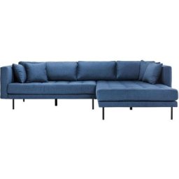 Cali Canapé avec chaises longues réversibles à droite ou à gauche avec 4 coussins bleus. - Bleu