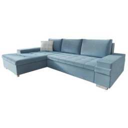 Canapé d'angle Miami 113, Magic Velvet 2260 + Sénégal 818, Fonction de couchage, Boîte de literie,