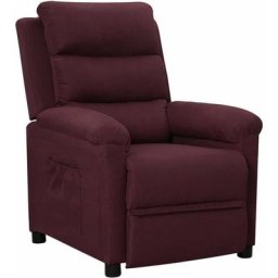 Fauteuil inclinable Violet Tissu Vidaxl Violet