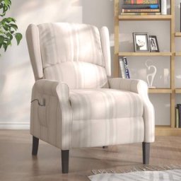 Fauteuil Relax électrique - Moderne - Moderne Fauteuil inclinable de massage Motif à lignes