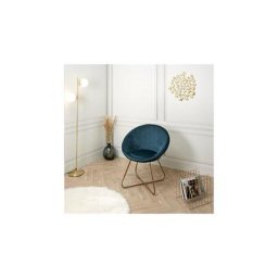 Fauteuil Karl Bleu Home Deco Factory