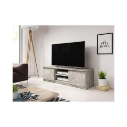 Bratex - Meuble tv 120 cm dingo, Meuble tv, éclairage led inclus, couleur béton