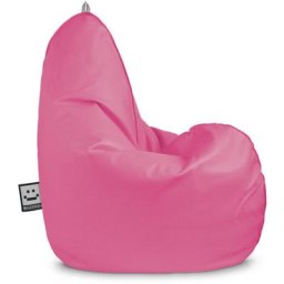 Pouf Poire Relax Similicuir Outdoor Rose Happers xl - Rose