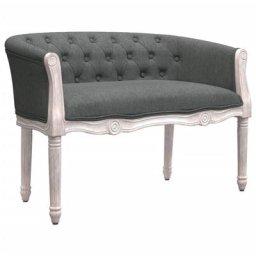 Banc Gris foncé 98x56x69 cm Tissu Vidaxl Gris