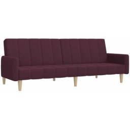 Vidaxl - Canapé-lit à 2 places Violet Tissu Violet