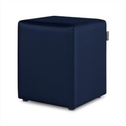 Pouf Cube Similicuir Marine pack 2 unités Marine - Marine