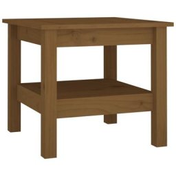 Table basse Marron miel 45x45x40 cm Bois massif de pin Vidaxl marron miel