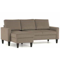 Fox - Canapé D'angle Réversible - Taupe - 3 places - Style Contemporain - Budwing
