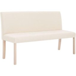 Vidaxl - Banc 139,5 cm Crème Polyester Cream