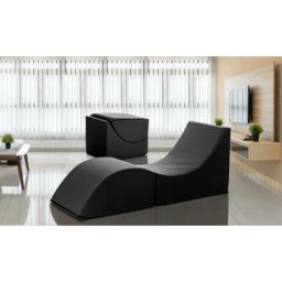 Talamo Italia Lit pliant Andreina, Pouf convertible en lit simple, 100% Made in Italy, Pouf