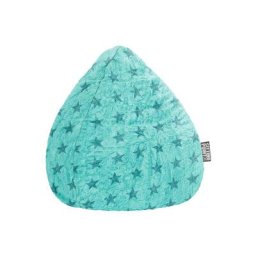 Pouf Fluffy Stars l Turquoise - Turquoise