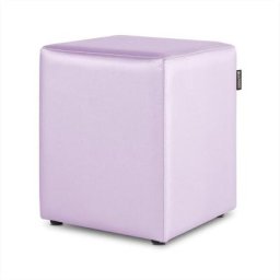 Pouf Cube Similicuir Mauve 1 UNITÉ Mauve - Mauve