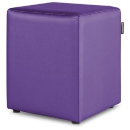 Pouf Cube Similicuir Lilas Happers 1 unité Lilas - Lilas