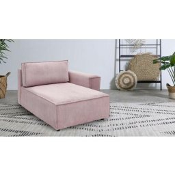 Canapé modulable Bobochic Méridienne avec accoudoir pour canapé modulable nihad tissu velours