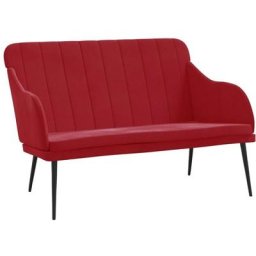 Banc Rouge bordeaux 110x76x80 cm Velours Vidaxl Rouge bordeaux