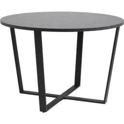 Amst Table de salle à manger, impression marbre noir.