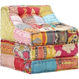 Vidaxl - Pouf modulaire Patchwork Tissu Patchwork