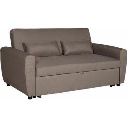 Happy Garden - Canapé convertible matt 2 places taupe - Marron