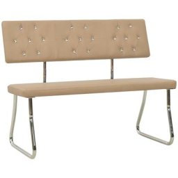 Banc 110 cm Cappuccino Similicuir Vidaxl Cappuccino
