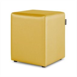 Pouf Cube Similicuir Moutarde PACK 2 UNITÉS Moutarde - Moutarde