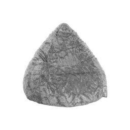 Pouf Fluffy L Gris - Gris