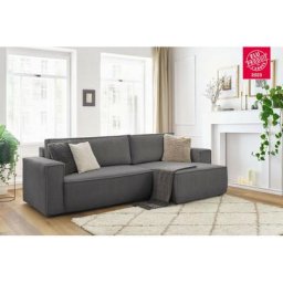 Canapé d'angle convertible Bobochic Canapé d'angle réversible convertible coffre nihad velours