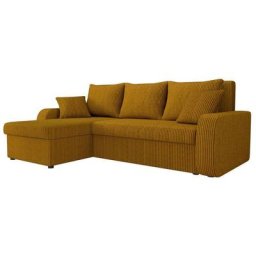 Canapé d'angle Miami 195, Poso 01, Fonction de couchage, Boîte de literie, 238x147x80cm - Poso 01