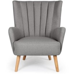 Fauteuil scandinave Vidal Gris - Gris foncé